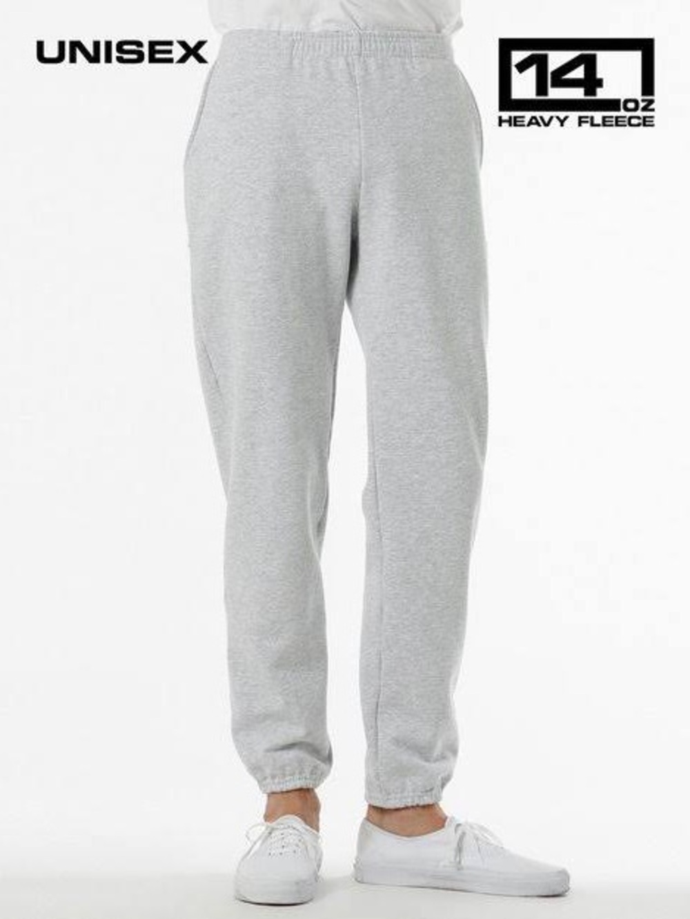 Los Angeles Apparel Unisex women men Gray Heavy Fleece jogger Sweatpants